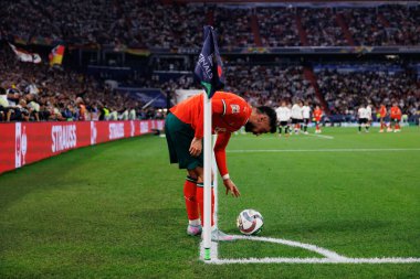 Bruno Fernandes, Almanya ve Portekiz milli takımları arasında oynanan 2025 UEFA Uluslar Ligi yarı final maçında görüldü (Maciej Rogowski)