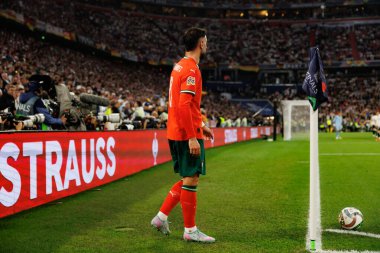 Bruno Fernandes, Almanya ve Portekiz milli takımları arasında oynanan 2025 UEFA Uluslar Ligi yarı final maçında görüldü (Maciej Rogowski)