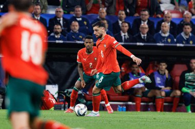 Bruno Fernandes, Almanya ve Portekiz milli takımları arasında oynanan 2025 UEFA Uluslar Ligi yarı final maçında görüldü (Maciej Rogowski)