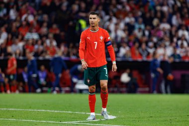Cristiano Ronaldo, Almanya ve Portekiz milli takımları arasında oynanan 2025 UEFA Uluslar Ligi yarı final maçında görüldü (Maciej Rogowski)