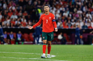 Cristiano Ronaldo, Almanya ve Portekiz milli takımları arasında oynanan 2025 UEFA Uluslar Ligi yarı final maçında görüldü (Maciej Rogowski)