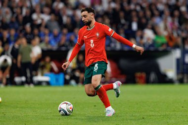 Bruno Fernandes, Almanya ve Portekiz milli takımları arasında oynanan 2025 UEFA Uluslar Ligi yarı final maçında görüldü (Maciej Rogowski)