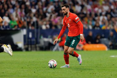 Bruno Fernandes, Almanya ve Portekiz milli takımları arasında oynanan 2025 UEFA Uluslar Ligi yarı final maçında görüldü (Maciej Rogowski)
