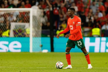 Nuno Mendes, Almanya ve Portekiz milli takımları arasında oynanan 2025 UEFA Uluslar Ligi yarı final maçında görüldü (Maciej Rogowski)