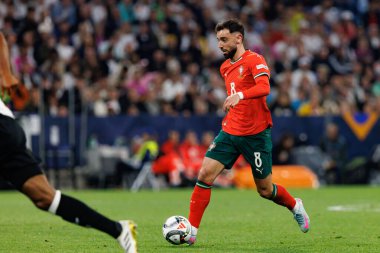 Bruno Fernandes, Almanya ve Portekiz milli takımları arasında oynanan 2025 UEFA Uluslar Ligi yarı final maçında görüldü (Maciej Rogowski)