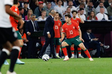 Joao Neves, Almanya ve Portekiz milli takımları arasında oynanan 2025 UEFA Uluslar Ligi yarı final maçında görüldü (Maciej Rogowski)