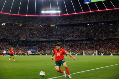 Pedro Neto, Almanya ve Portekiz milli takımları arasında oynanan 2025 UEFA Uluslar Ligi yarı final maçında görüldü (Maciej Rogowski)