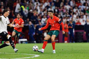 Cristiano Ronaldo, Almanya ve Portekiz milli takımları arasında oynanan 2025 UEFA Uluslar Ligi yarı final maçında görüldü (Maciej Rogowski)