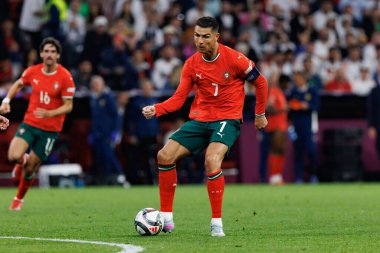 Cristiano Ronaldo, Almanya ve Portekiz milli takımları arasında oynanan 2025 UEFA Uluslar Ligi yarı final maçında görüldü (Maciej Rogowski)