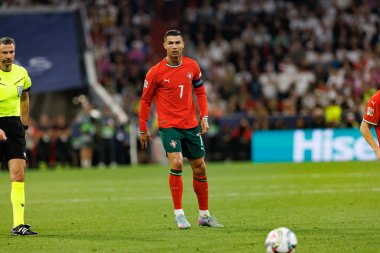 Cristiano Ronaldo, Almanya ve Portekiz milli takımları arasında oynanan 2025 UEFA Uluslar Ligi yarı final maçında görüldü (Maciej Rogowski)