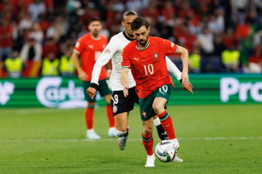 Leroy Sane ve Bernardo Silva, Almanya ve Portekiz milli takımları arasında oynanan 2025 UEFA Milletler Ligi yarı final maçında görüldü (Maciej Rogowski)