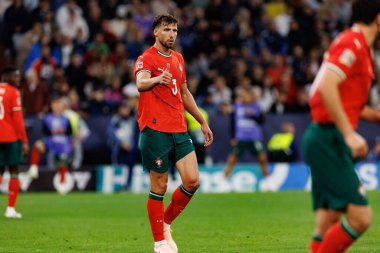 Ruben Dias, Almanya ve Portekiz milli takımları arasında oynanan 2025 UEFA Uluslar Ligi yarı final maçında görüldü (Maciej Rogowski)