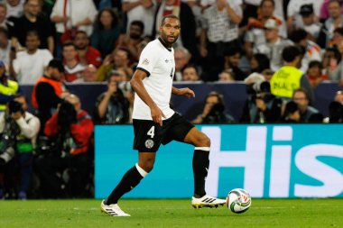 Jonathan Tah, Almanya ve Portekiz milli takımları arasında oynanan 2025 UEFA Uluslar Ligi yarı final maçında görüldü (Maciej Rogowski)