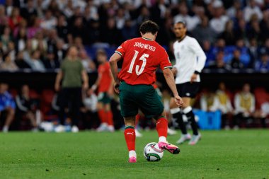 Joao Neves, Almanya ve Portekiz milli takımları arasında oynanan 2025 UEFA Uluslar Ligi yarı final maçında görüldü (Maciej Rogowski)