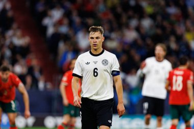 Joshua Kimmich, Almanya ve Portekiz milli takımları arasında oynanan 2025 UEFA Uluslar Ligi yarı final maçında görüldü (Maciej Rogowski)