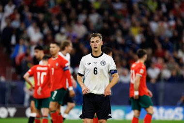 Joshua Kimmich, Almanya ve Portekiz milli takımları arasında oynanan 2025 UEFA Uluslar Ligi yarı final maçında görüldü (Maciej Rogowski)