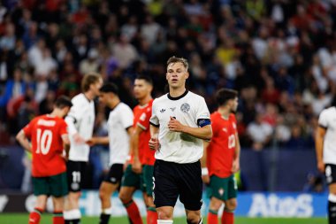 Joshua Kimmich, Almanya ve Portekiz milli takımları arasında oynanan 2025 UEFA Uluslar Ligi yarı final maçında görüldü (Maciej Rogowski)