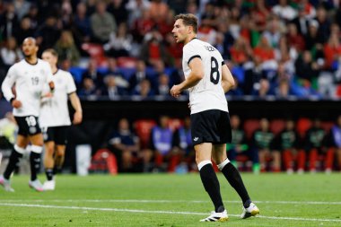 Leon Goretzka, Almanya ve Portekiz milli takımları arasında oynanan 2025 UEFA Uluslar Ligi yarı final maçında görüldü (Maciej Rogowski)