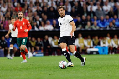 Leon Goretzka, Almanya ve Portekiz milli takımları arasında oynanan 2025 UEFA Uluslar Ligi yarı final maçında görüldü (Maciej Rogowski)