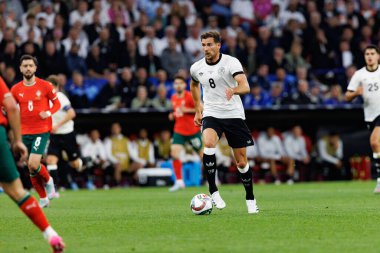 Leon Goretzka, Almanya ve Portekiz milli takımları arasında oynanan 2025 UEFA Uluslar Ligi yarı final maçında görüldü (Maciej Rogowski)