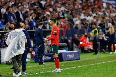 Cristiano Ronaldo, Almanya ve Portekiz milli takımları arasında oynanan 2025 UEFA Uluslar Ligi yarı final maçında görüldü (Maciej Rogowski)
