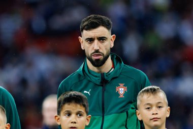 Bruno Fernandes, Almanya ve Portekiz milli takımları arasında oynanan 2025 UEFA Uluslar Ligi yarı final maçında görüldü (Maciej Rogowski)