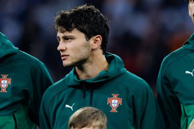 Joao Neves, Almanya ve Portekiz milli takımları arasında oynanan 2025 UEFA Uluslar Ligi yarı final maçında görüldü (Maciej Rogowski)