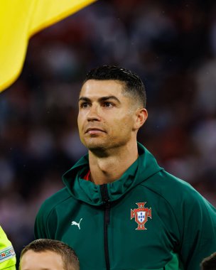 Cristiano Ronaldo, Almanya ve Portekiz milli takımları arasında oynanan 2025 UEFA Uluslar Ligi yarı final maçında görüldü (Maciej Rogowski)