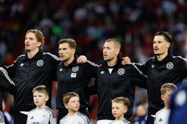 Almanya milli takımları arasında oynanan 2025 UEFA Uluslar Ligi yarı final maçında Almanya ve Portekiz oyuncuları (Maciej Rogowski)