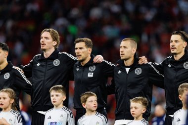 Almanya milli takımları arasında oynanan 2025 UEFA Uluslar Ligi yarı final maçında Almanya ve Portekiz oyuncuları (Maciej Rogowski)