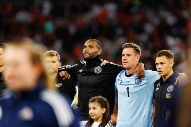 Jonathan Tah, Almanya ve Portekiz milli takımları arasında oynanan 2025 UEFA Uluslar Ligi yarı final maçında görüldü (Maciej Rogowski)