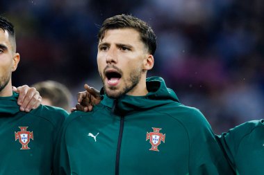 Ruben Dias, Almanya ve Portekiz milli takımları arasında oynanan 2025 UEFA Uluslar Ligi yarı final maçında görüldü (Maciej Rogowski)