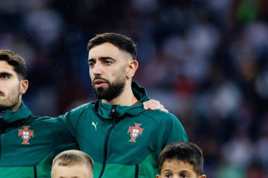Bruno Fernandes, Almanya ve Portekiz milli takımları arasında oynanan 2025 UEFA Uluslar Ligi yarı final maçında görüldü (Maciej Rogowski)