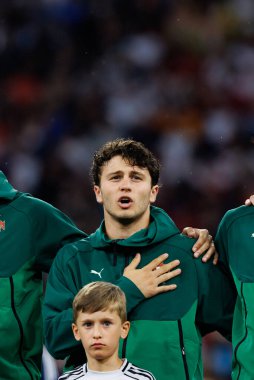 Joao Neves, Almanya ve Portekiz milli takımları arasında oynanan 2025 UEFA Uluslar Ligi yarı final maçında görüldü (Maciej Rogowski)