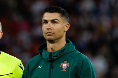 Cristiano Ronaldo, Almanya ve Portekiz milli takımları arasında oynanan 2025 UEFA Uluslar Ligi yarı final maçında görüldü (Maciej Rogowski)