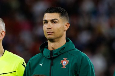 Cristiano Ronaldo, Almanya ve Portekiz milli takımları arasında oynanan 2025 UEFA Uluslar Ligi yarı final maçında görüldü (Maciej Rogowski)