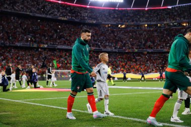 Bruno Fernandes, Almanya ve Portekiz milli takımları arasında oynanan 2025 UEFA Uluslar Ligi yarı final maçında görüldü (Maciej Rogowski)