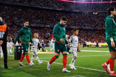 Pedro Neto, Almanya ve Portekiz milli takımları arasında oynanan 2025 UEFA Uluslar Ligi yarı final maçında görüldü (Maciej Rogowski)