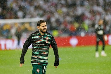 Almanya ve Portekiz milli takımları arasında oynanan 2025 UEFA Uluslar Ligi yarı final maçında Bernardo Silva görüldü (Maciej Rogowski)