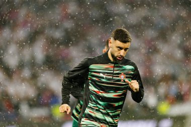 Bruno Fernandes, Almanya ve Portekiz milli takımları arasında oynanan 2025 UEFA Uluslar Ligi yarı final maçında görüldü (Maciej Rogowski)
