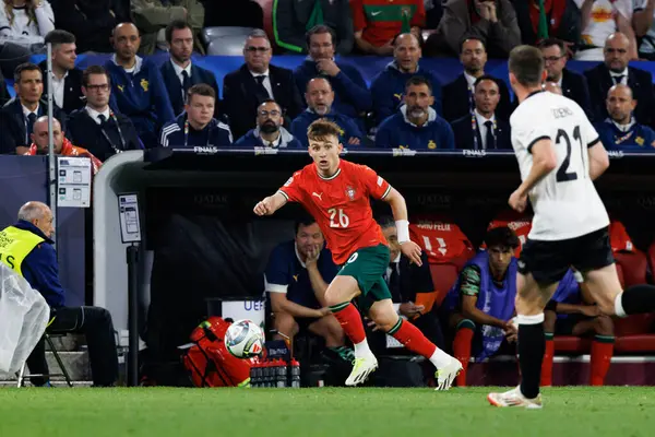 Francisco Conceicao, Almanya ve Portekiz milli takımları arasında oynanan 2025 UEFA Uluslar Ligi yarı final maçında görüldü (Maciej Rogowski)