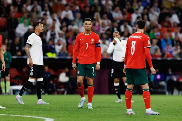 Cristiano Ronaldo, Almanya ve Portekiz milli takımları arasında oynanan 2025 UEFA Uluslar Ligi yarı final maçında görüldü (Maciej Rogowski)
