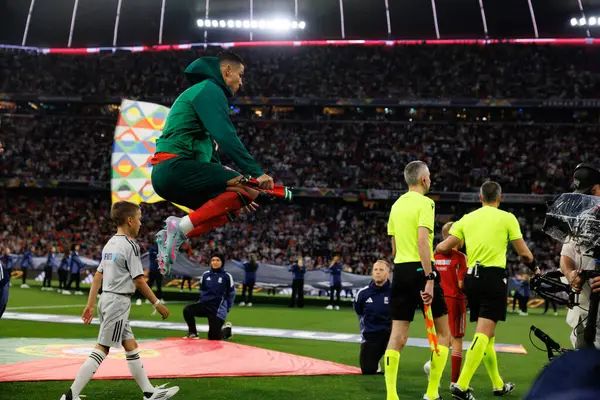 Cristiano Ronaldo, Almanya ve Portekiz milli takımları arasında oynanan 2025 UEFA Uluslar Ligi yarı final maçında görüldü (Maciej Rogowski)