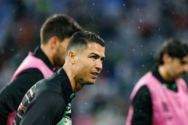 Cristiano Ronaldo, Almanya ve Portekiz milli takımları arasında oynanan 2025 UEFA Uluslar Ligi yarı final maçında görüldü (Maciej Rogowski)