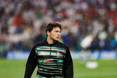 Joao Neves, Almanya ve Portekiz milli takımları arasında oynanan 2025 UEFA Uluslar Ligi yarı final maçında görüldü (Maciej Rogowski)