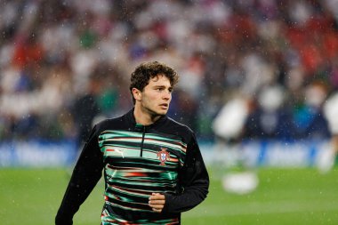 Joao Neves, Almanya ve Portekiz milli takımları arasında oynanan 2025 UEFA Uluslar Ligi yarı final maçında görüldü (Maciej Rogowski)