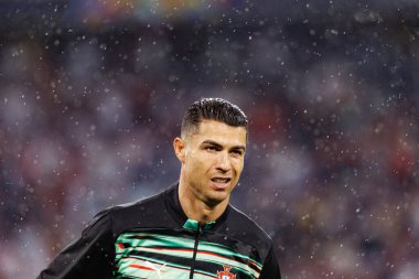 Cristiano Ronaldo, Almanya ve Portekiz milli takımları arasında oynanan 2025 UEFA Uluslar Ligi yarı final maçında görüldü (Maciej Rogowski)