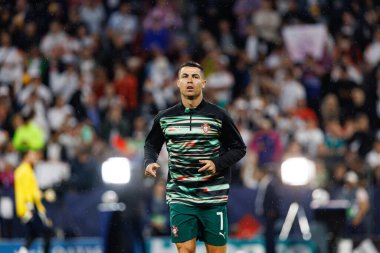 Cristiano Ronaldo, Almanya ve Portekiz milli takımları arasında oynanan 2025 UEFA Uluslar Ligi yarı final maçında görüldü (Maciej Rogowski)