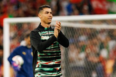 Cristiano Ronaldo, Almanya ve Portekiz milli takımları arasında oynanan 2025 UEFA Uluslar Ligi yarı final maçında görüldü (Maciej Rogowski)