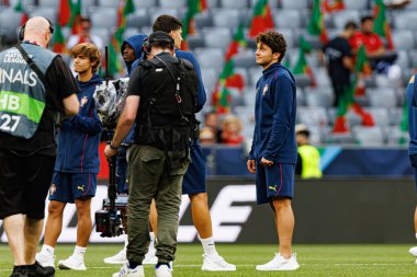 Joao Neves, Almanya ve Portekiz milli takımları arasında oynanan 2025 UEFA Uluslar Ligi yarı final maçında görüldü (Maciej Rogowski)